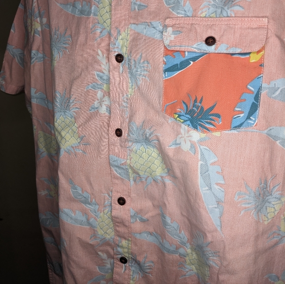 Billabong Muted Tropical Button Down - Picture 4 of 7
